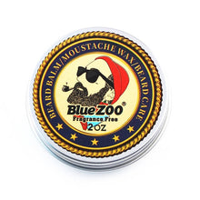 Load image into Gallery viewer, Blue ZOO Men Organic Beard Oil Balm Moustache Wax Styling Beeswax Moisturizing Smoothing Gentlemen Beard Care Natural Beard Balm
