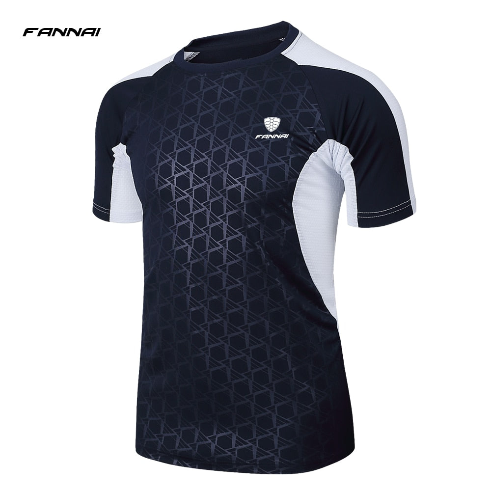 2019 New Arrive Men Short Sleeve Running Shirt Sport T-shirt Outdoor Jogging Tops Gym Training Dry Fit Uniform Sportswear