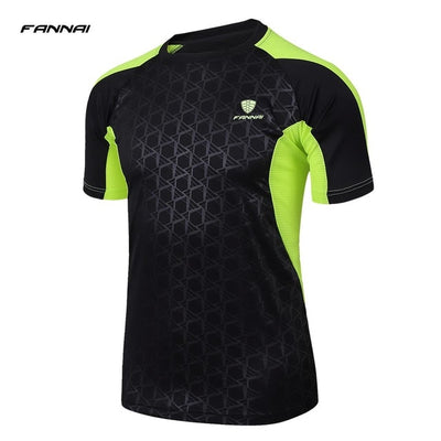 2019 New Arrive Men Short Sleeve Running Shirt Sport T-shirt Outdoor Jogging Tops Gym Training Dry Fit Uniform Sportswear