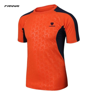 2019 New Arrive Men Short Sleeve Running Shirt Sport T-shirt Outdoor Jogging Tops Gym Training Dry Fit Uniform Sportswear