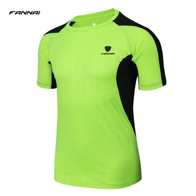 2019 New Arrive Men Short Sleeve Running Shirt Sport T-shirt Outdoor Jogging Tops Gym Training Dry Fit Uniform Sportswear