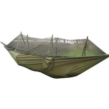 Load image into Gallery viewer, Portable Mosquito Net Camping Hammock Outdoor Garden Travel Swing Parachute Fabric Hang Bed Hammock 260*130cm Drop Shipping