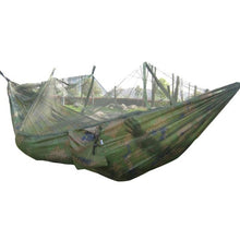 Load image into Gallery viewer, Portable Mosquito Net Camping Hammock Outdoor Garden Travel Swing Parachute Fabric Hang Bed Hammock 260*130cm Drop Shipping