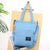 Women Corduroy Canvas Tote Ladies Casual Shoulder Bag Foldable Shopping Bags Beach Bag Cotton Cloth Female Handbag