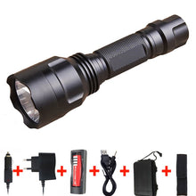 Load image into Gallery viewer, Litwod Z10C8 High Power tactical LED Flashlight XM-L2 T6 U3 Self defense Flashlight torch lanterna for Hunting Bike light lamp