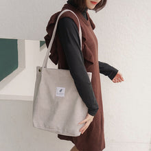 Load image into Gallery viewer, Women&#39;s Bag Large Ladies Canvas Shoulder Bags Shopping Bag Tote Crossbody Bags Purses Casual Handbag For Women 2019 Eco Shopper