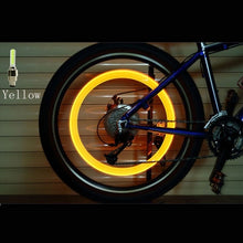 Load image into Gallery viewer, 2PCS Bicycle LED Light Tire Valve Cap Bicycle Flash Light Mountain Road Bike Cycling Tyre Wheel Lights LED Neon Lamp Cover Wheel